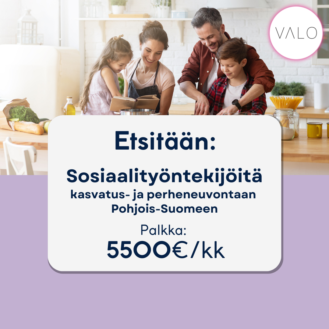 Sosiaalityöntekijä - Kasvatus- ja perheneuvonta, Pohjois-Suomi